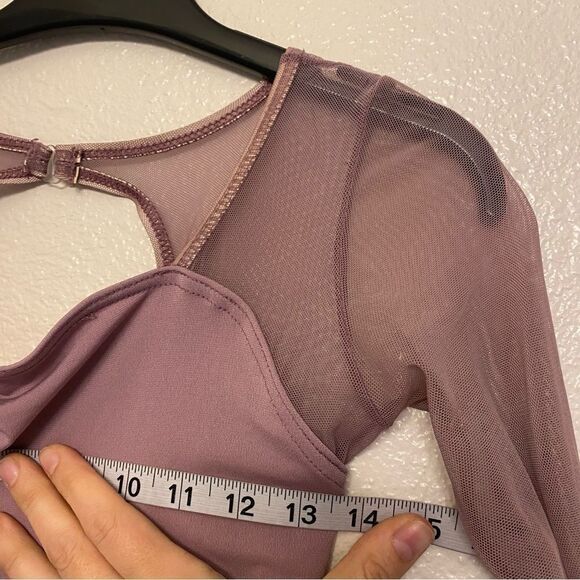 Weissman dance costume LOVE ME AGAIN 10156 Asymmetrical lavender mauve LC child - Picture 11 of 13